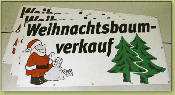 Weihnachtsbaumbanner